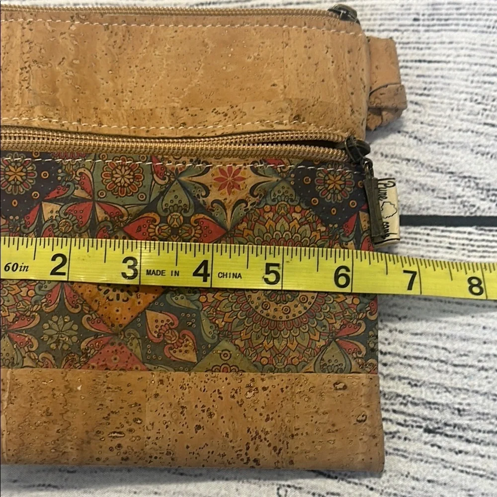 Pure Cork Crossbody Bag with Colorful Pattern - Picture 8 of 12